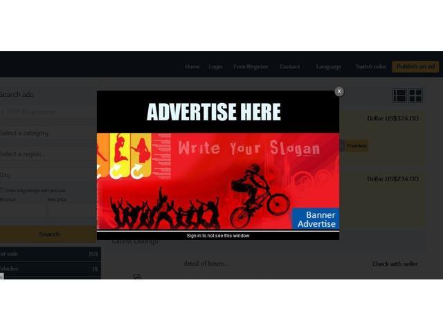 Automatic modal advertising - 1
