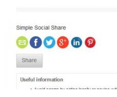 Simple Social Share