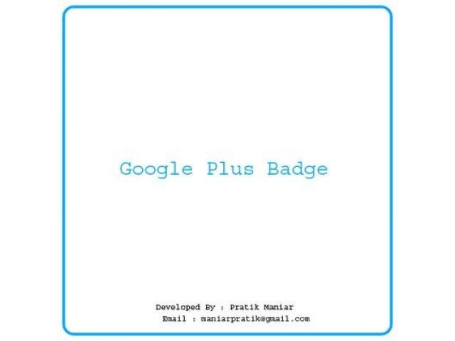 Google Plus Badge - 1