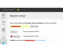 Admin email search - Image 1
