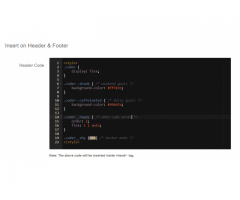 Insert on Header & Footer